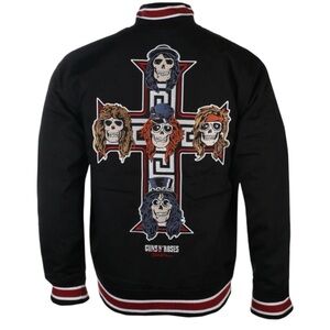 NEW PRIMITIVE × GUNS N’ ROSES CROSS VARSITY JACKET